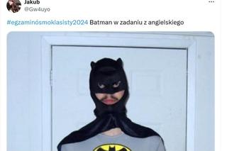 Egzamin ósmoklasisty 2024: angielski. Memy z Batmanem zalewają internet. Uczniowie zaskakują pomysłowością [ZDJĘCIA]