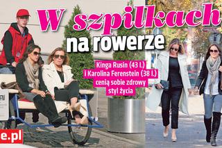 W szpilkach na rowerze