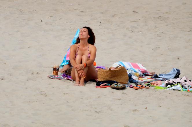 Anna Kalczyńska na plaży w Chałupach. Ależ Ona ma ciało! Jak bogini!  