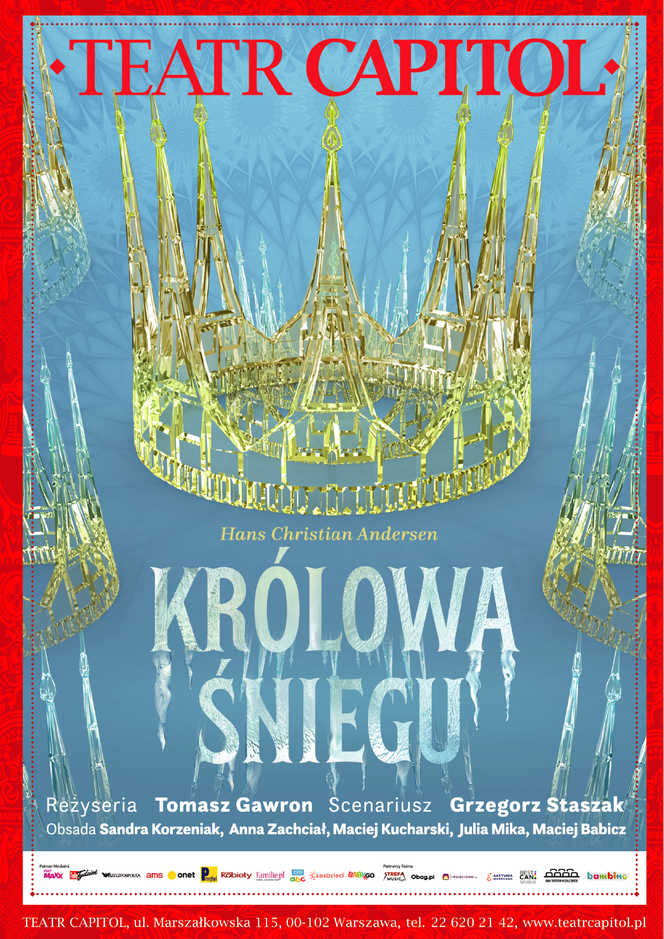 Królowa Śniegu - nowy spektakl dla najmłodszych Widzów w Teatrze Capitol