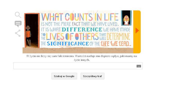 Google Doodle Nelson Mandela