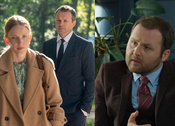 Barwy szczęścia, odcinek 3236. Jagoda (Karolina Rzepa), Bruno (Lesław Żurek), Klemens (Sebastian Perdek)