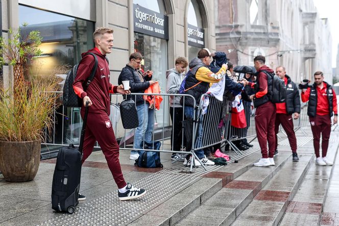 Piłkarze wyjechali na mecz Polska - Litwa