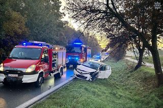 Obwodnica w Tarnowskich Górach zablokowana po wypadku