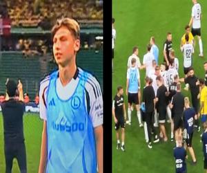 Feio ze skandalicznym zachowaniem po meczu Legii z Broendby. Trener Legii pokazywał środkowe palce, awantura na boisku!