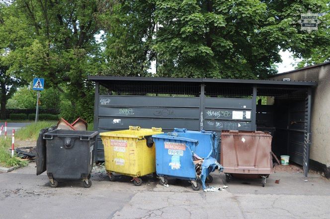 Podpalacze z Gliwic w rękach policji. Ich celem były wiaty śmietnikowe i kontenery