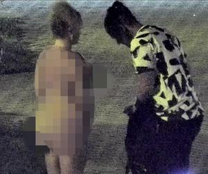 Gorąca sesja zdjęciowa w centrum miasta. Nie miała nic do ukrycia