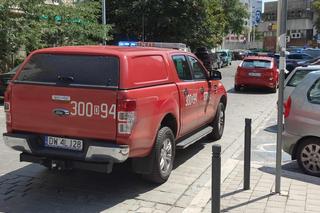 Pożar w centrum Wrocławia. Ogień objął część budynku na Manhattanie