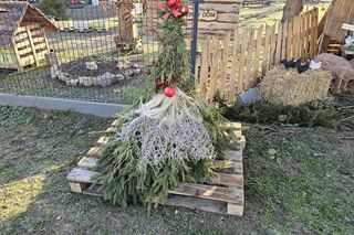 Mieszkańcy sami wykonują świąteczne ozdoby.