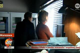 Dzień dobry TVN na planie serialu Lekarze. Danuta Stenka, Piotr Polk