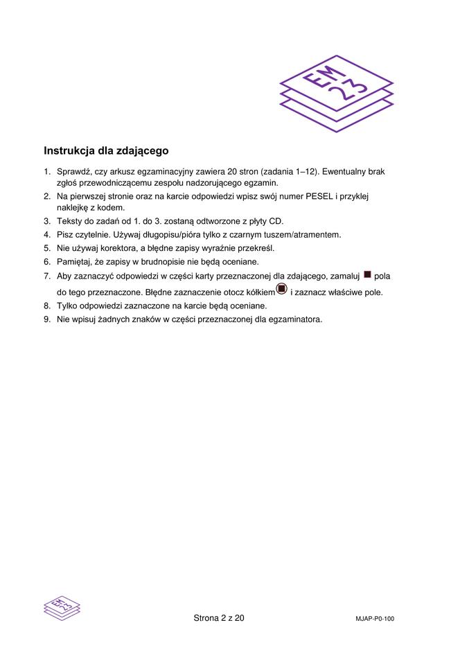 Matura próbna CKE angielski grudzień 2022