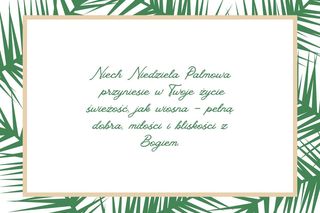 Kartki na Niedzielę Palmową