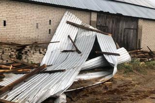 Burza na Podlasiu! Zerwany dach w Knyszynie
