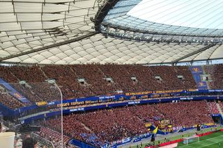 Kibice na meczu Pogoń - Legia