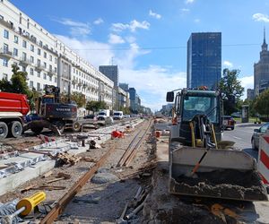Przebudowa torowiska tramwajowego na ul. Marszałkowskiej w Warszawie