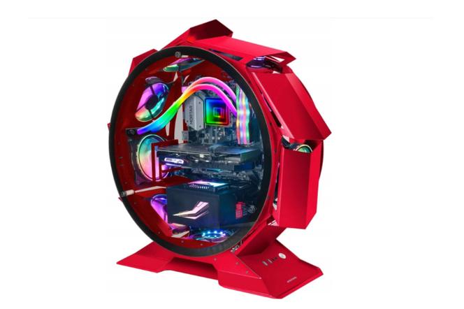Obudowa Mars Gaming MCORB Red MicroATX USB Szkło Hartowane Circular Tower XL