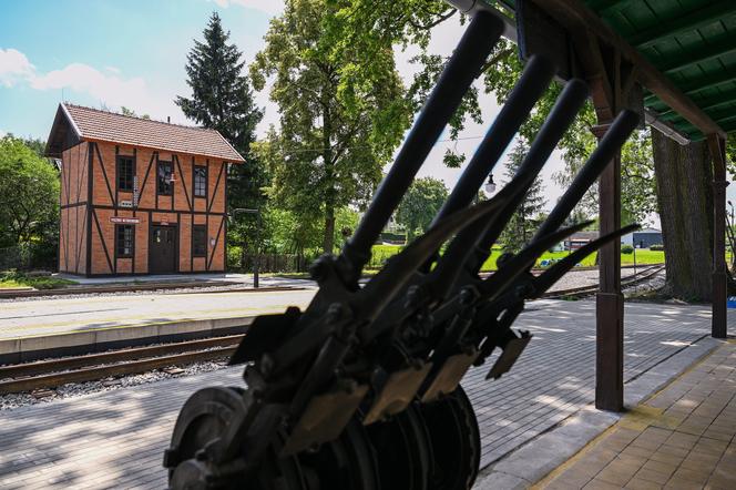 Odnowiona stacja kolejki wąskotorowej w Kańczudze
