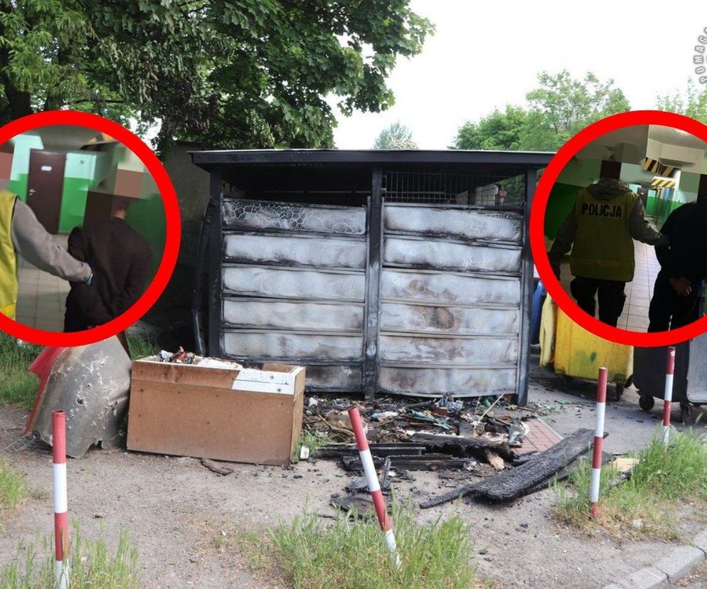 Podpalacze z Gliwic w rękach policji. Ogień strawił m.in. auta