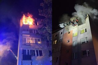 Ogień doszczętnie strawił mieszkanie na piątym piętrze! Dramat  