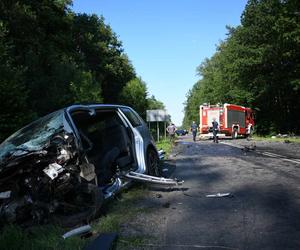 Wypadek pod Olesnem. Trzy osoby z pow. kłobuckiego poszkodowane