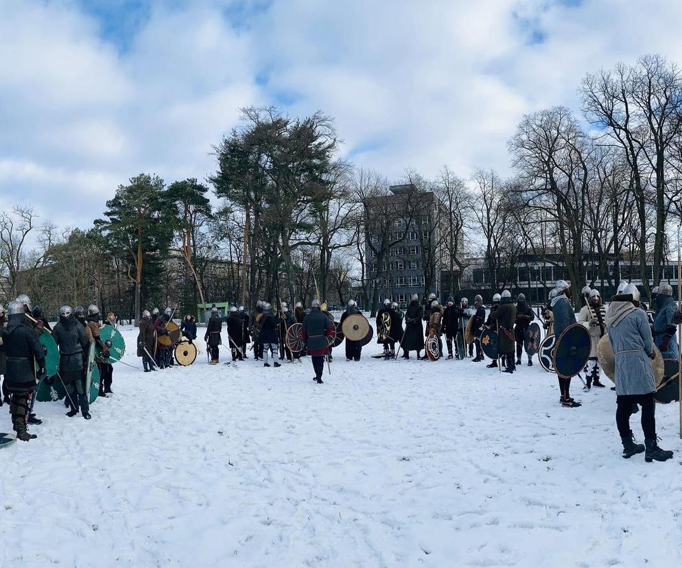 Drużyna Wczesnośredniowieczna Wytędze podczas treningu