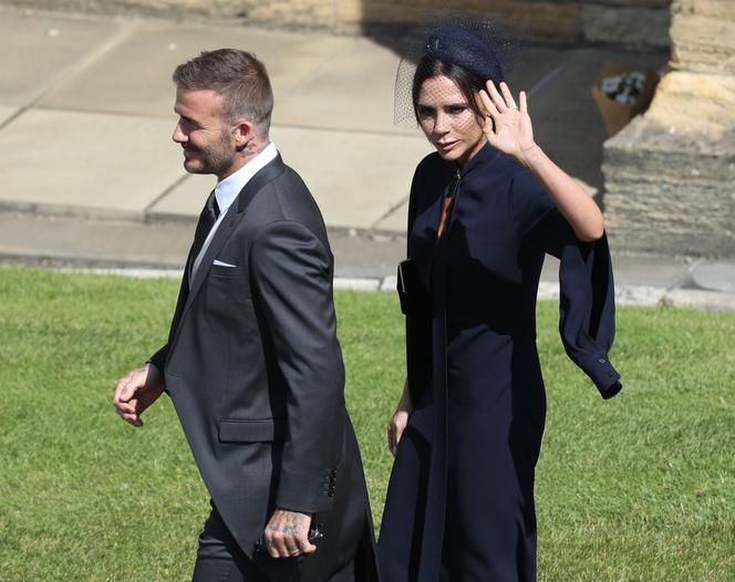 Victoria i David Beckham na ślubie Meghan Markle i księcia Harry'ego