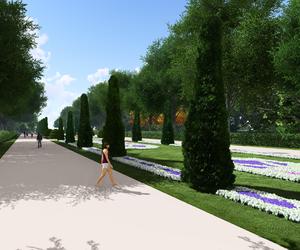 Wizualizacja parku Planty w Białymstoku po przebudowie