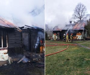 Potworny pożar domu w Majdanie. Dwie osoby nie żyją