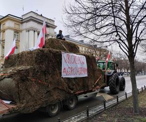 Protest rolników w Warszawie i na obrzeżach miasta 