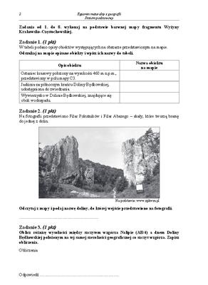 Arkusz geografia podstwowy matura 2014