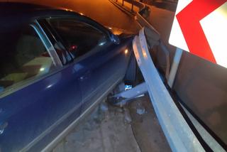 Pijany kierowca rozbił się na barierkach w Borku Strzelińskim 