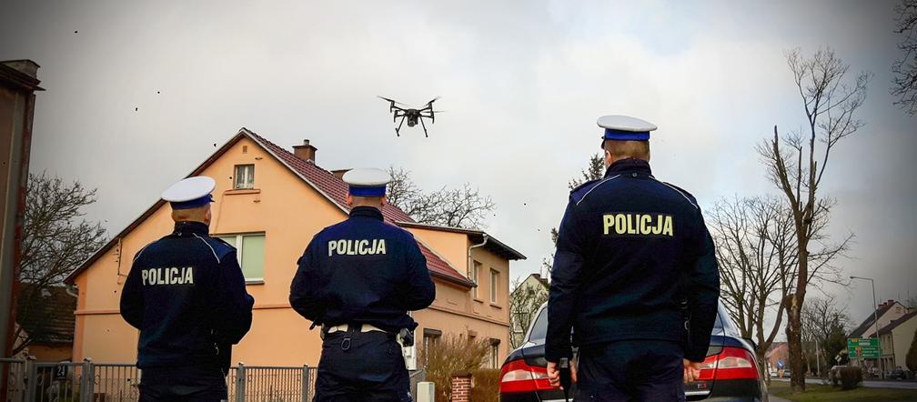 Nowosolscy policjanci polowali z dronem na kierowców