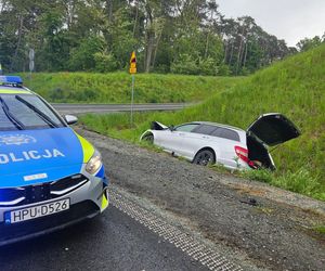 Wypadek na obwodnicy Gostynia. Dwie osoby zabrane do szpitala