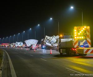 Kolejny wielki konwój zablokuje Warszawę. Transport napędu do tarczy TBM