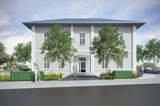 Wizualizacja otoczenia Urzędu Gminy w Chełmcu 