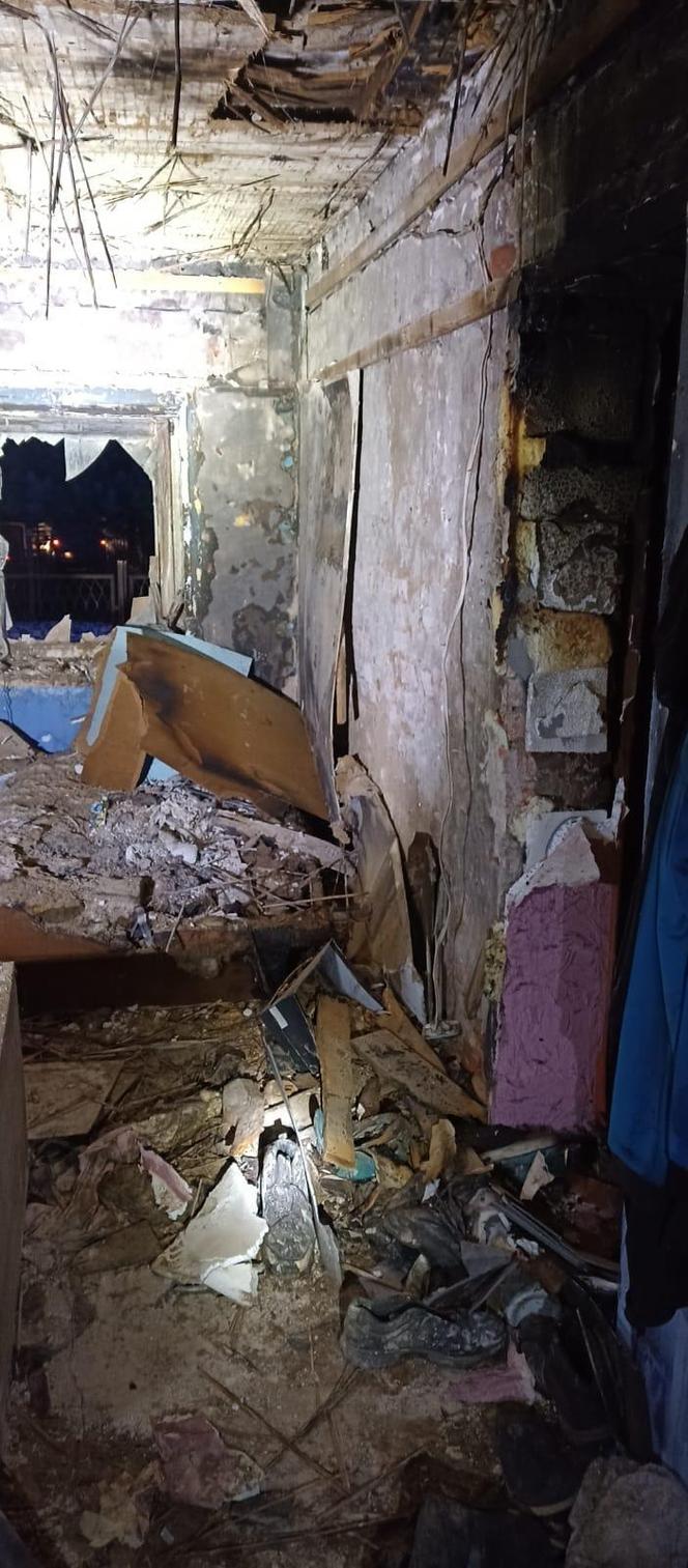 Potężny pożar domu w Kończewicach pod Toruniem. Ruszyła zbiórka dla rodziny pani Lidii