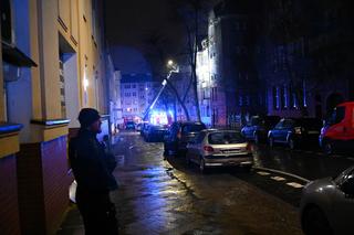 Pożar kamienicy w Szczecinie