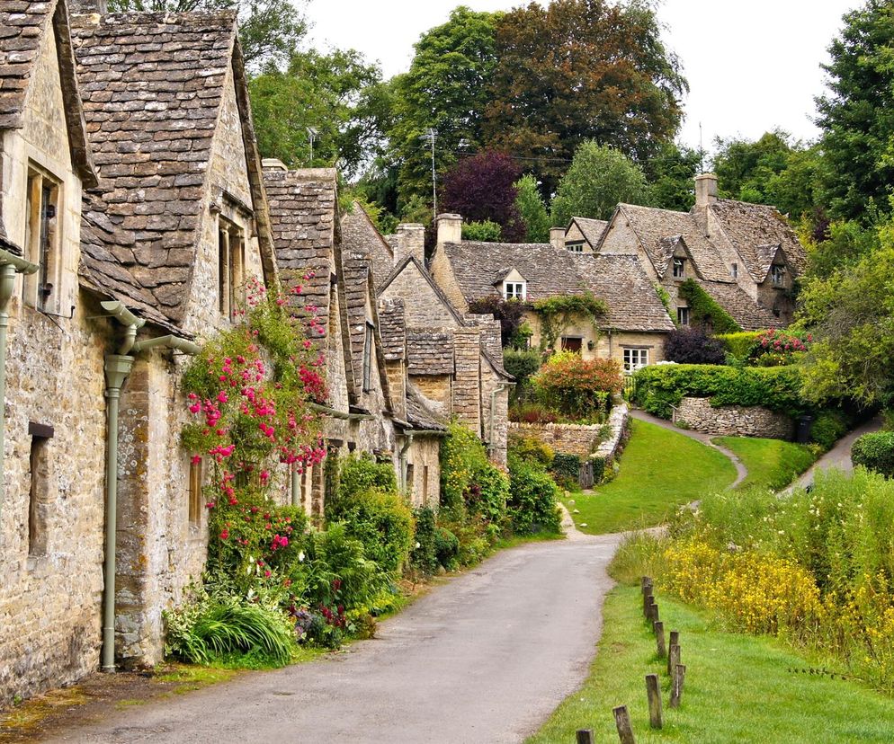 Wieś Bibury w hrabstwie Gloucestershire w Anglii