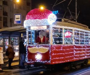 Mikołajkowy tramwaj w Szczecinie