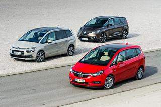 TEST Renault Grand Scenic vs. Citroen Grand C4 Picasso vs. Opel Zafira: wielkie starcie rodzinnych 7-osobówek