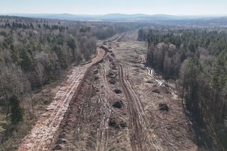 Budowa S74 Kielce - Mniów. Marzec 2025