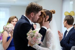 M jak miłość odc. 1890. Kama (Michalina Sosna), Marcin (Mikołaj Roznerski)