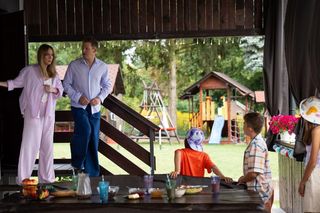 Barwy szczęścia odc. 3125. Łukasz (Michał Rolnicki), Agnieszka (Katarzyna Tlałka)