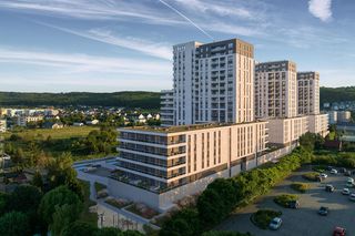 Niebieski Bursztyn - wieżowce spółki ATAL w Redzie