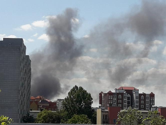 Pożar na ulicy Tęczowej