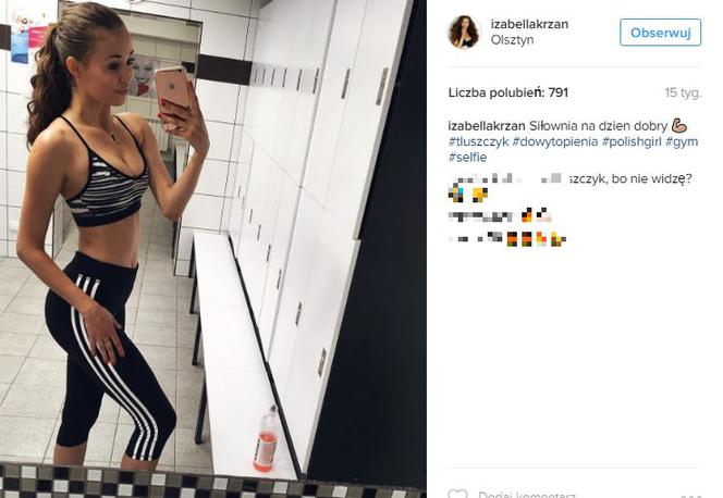 Izabella Krzan na Instagramie