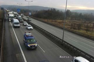 Potężny korek na autostradowej obwodnicy Krakowa