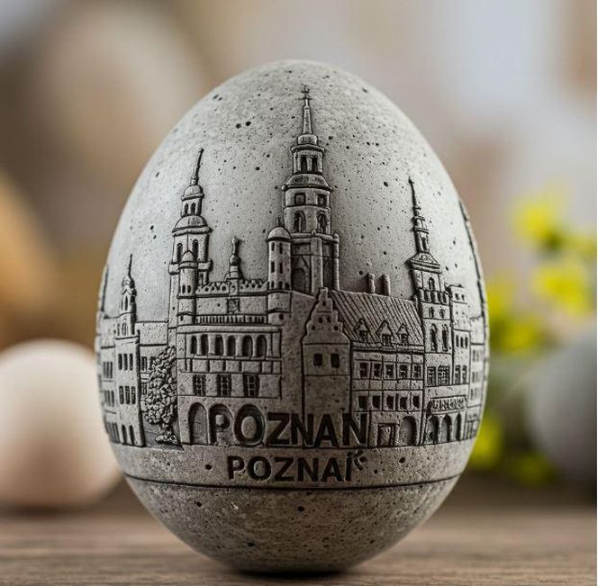 Pisanki z Poznania wygenerowane przez AI