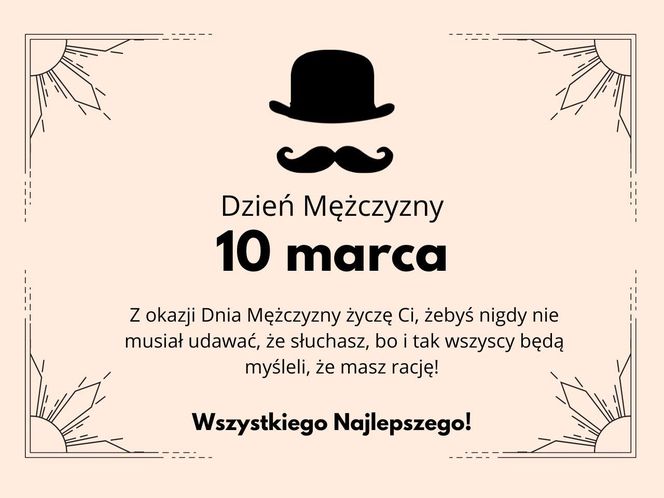 Dzień Mężczyzny - śmieszne życzenia i wierszyki