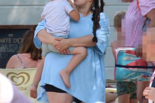 Ewa Farna z dziećmi i rodziną w Sopocie